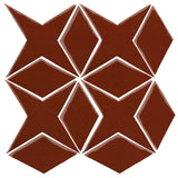 Clay Arabesque Granada Tile - Mahogany 478c