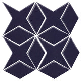 Clay Arabesque Granada Tile - Midnight Blue 2965c