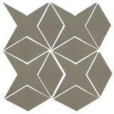 Clay Arabesque Granada Tile - Pewter Matte 418u