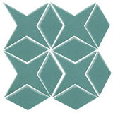 Clay Arabesque Granada Tile - Powder Blue 7458c