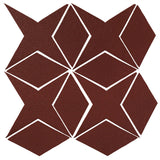 Clay Arabesque Granada Tile - Pueblo Red