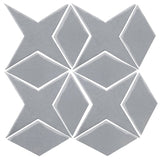Clay Arabesque Granada Tile - Silver Shadow