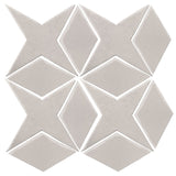 Clay Arabesque Granada Tile - White