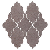 Clay Arabesque Leon Ceramic Tile - Ash