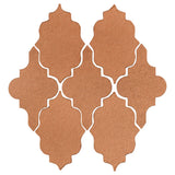 Clay Arabesque Leon Ceramic Tile - Beechnut