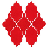 Clay Arabesque Leon Ceramic Tile - Chile Papper