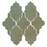Clay Arabesque Leon Ceramic Tile - Chrome