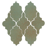 Clay Arabesque Leon Ceramic Tile - Chrome