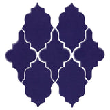 Clay Arabesque Leon Ceramic Tile - Cobalt