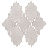 Clay Arabesque Leon Ceramic Tile - Seirra Snow