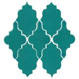 Clay Arabesque Leon Ceramic Tile - Teal