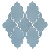 Clay Arabesque Leon Ceramic Tile - Turquoise
