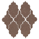 Clay Arabesque Leon Ceramic Tile - Winter Gray