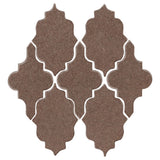 Clay Arabesque Leon Ceramic Tile - Winter Gray