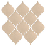 Clay Arabesque Malaga Ceramic Tile - Almond