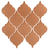 Clay Arabesque Malaga Ceramic Tile - Beechnut