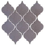 Clay Arabesque Malaga Ceramic Tile - Black & Blue