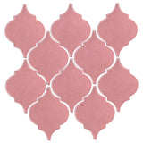 Clay Arabesque Malaga Ceramic Tile - Bubble Gum