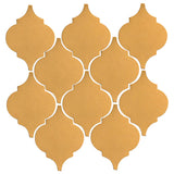 Clay Arabesque Malaga Ceramic Tile - Caramel Matte