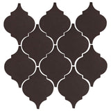 Clay Arabesque Malaga Ceramic Tile - Charcoal Matte