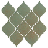 Clay Arabesque Malaga Ceramic Tile - Chrome