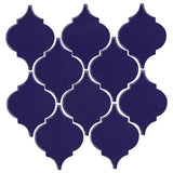 Clay Arabesque Malaga Ceramic Tile - Cobalt