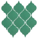 Clay Arabesque Malaga Ceramic Tile - Juniper Breeze