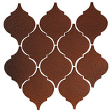 Clay Arabesque Malaga Ceramic Tile - Leather