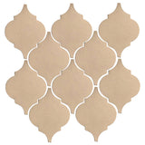 Clay Arabesque Malaga Ceramic Tile - Matte Linen