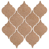Clay Arabesque Malaga Ceramic Tile - Mushroom Matte