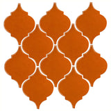 Clay Arabesque Malaga Ceramic Tile - Nutmeg