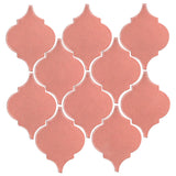 Clay Arabesque Malaga Ceramic Tile - Peach Pie