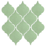 Clay Arabesque Malaga Ceramic Tile - Peppermint