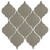Clay Arabesque Malaga Ceramic Tile - Pewter Matte