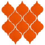 Clay Arabesque Malaga Ceramic Tile - Pumpkin