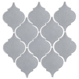 Clay Arabesque Malaga Ceramic Tile - Silver Shadow