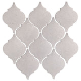Clay Arabesque Malaga Ceramic Tile - White