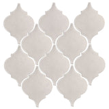 Clay Arabesque Malaga Ceramic Tile - Rustic White