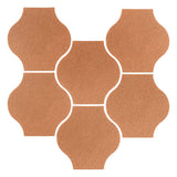 Clay Arabesque Mini Pata Grande Tile - Beechnut