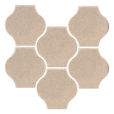 Clay Arabesque Mini Pata Grande Tile - Bone