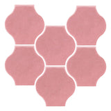 Clay Arabesque Mini Pata Grande Tile - Bubble Gum