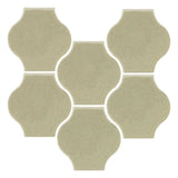 Clay Arabesque Mini Pata Grande Tile - Celadon
