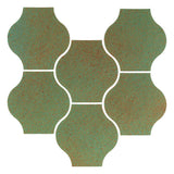 Clay Arabesque Mini Pata Grande Tile - Light Copper