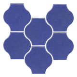 Clay Arabesque Mini Pata Grande Tile - Periwinkle 