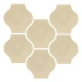 Clay Arabesque Mini Pata Grande Tile - Tapioca