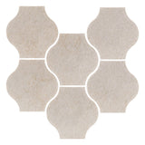 Clay Arabesque Mini Pata Grande Tile - Walnut Spice