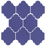 Clay Arabesque Mini San Felipe Ceramic Tile - Spanish Lavender matte