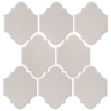 Clay Arabesque Mini San Felipe Ceramic Tile - White