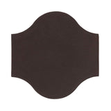 Clay Arabesque Pata Grande Tile - Charcoal Matte 433u