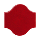 Clay Arabesque Pata Grande Tile - Cherry red 202c